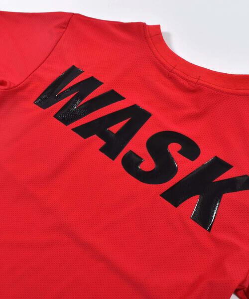 WASK / ワスク Tシャツ | 速乾 メッシュ ロゴ ワッペン プリント ワイド 半袖 Tシャツ (100~160cm) | 詳細8