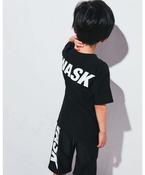 WASK / ワスク Tシャツ | 速乾 メッシュ ロゴ ワッペン プリント ワイド 半袖 Tシャツ (100~160cm) | 詳細11