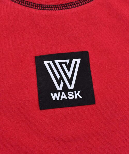 WASK / ワスク その他 | シリコンワッペン付き 半袖 Tシャツ ＋ ロゴプリント 天竺 長袖 Tシャツ (100~160cm) | 詳細10