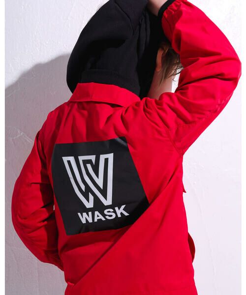 WASK / ワスク テーラードジャケット | 3WAY ナイロン ＋ 裏毛 ロゴ 刺繍 プリントコーチ ジャケット (100~160cm) | 詳細3