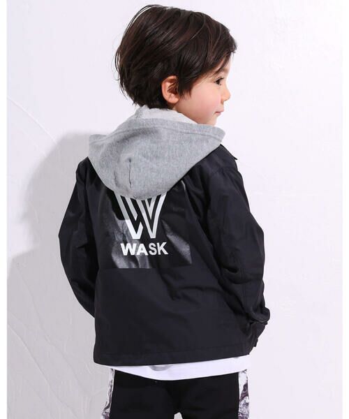 WASK / ワスク テーラードジャケット | 3WAY ナイロン ＋ 裏毛 ロゴ 刺繍 プリントコーチ ジャケット (100~160cm) | 詳細17