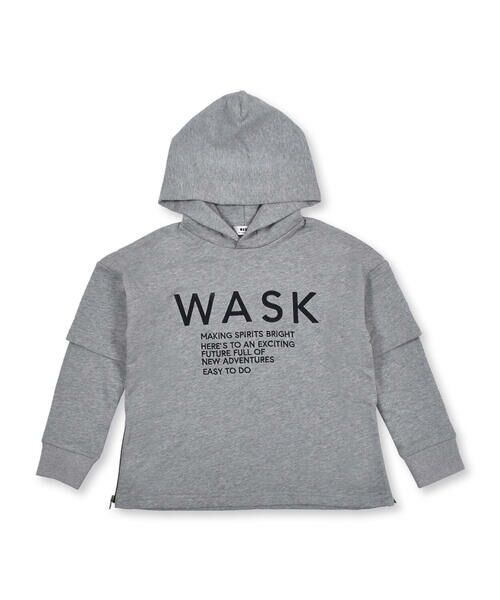 WASK / ワスク トップス | レイヤード風 ファスナー付き ビッグ トレーナー (100~160cm) | 詳細12