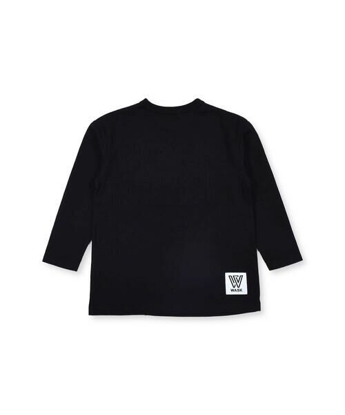 WASK / ワスク Tシャツ | ロゴプリント 切り替え ビッグ Tシャツ (100~160cm) | 詳細4