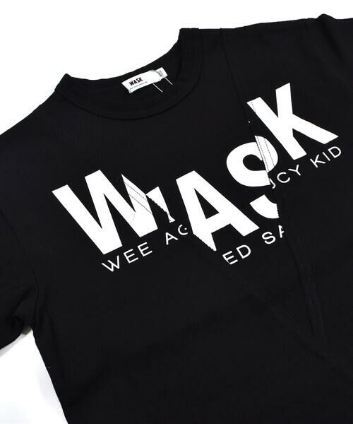 WASK / ワスク Tシャツ | ロゴプリント 切り替え ビッグ Tシャツ (100~160cm) | 詳細6