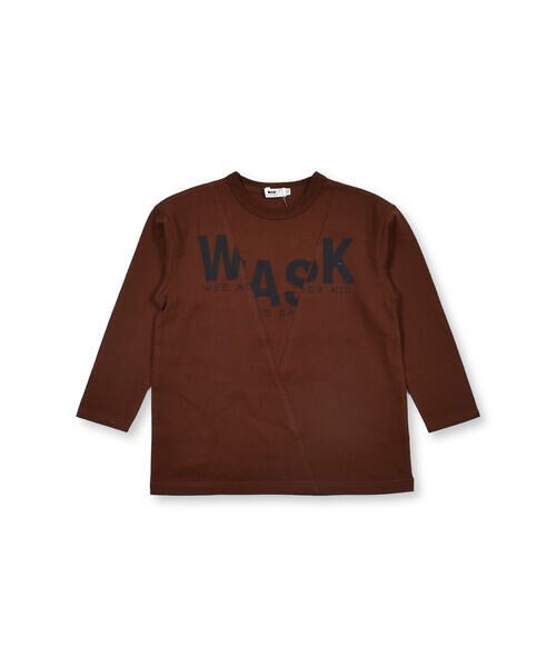 WASK / ワスク Tシャツ | ロゴプリント 切り替え ビッグ Tシャツ (100~160cm) | 詳細11