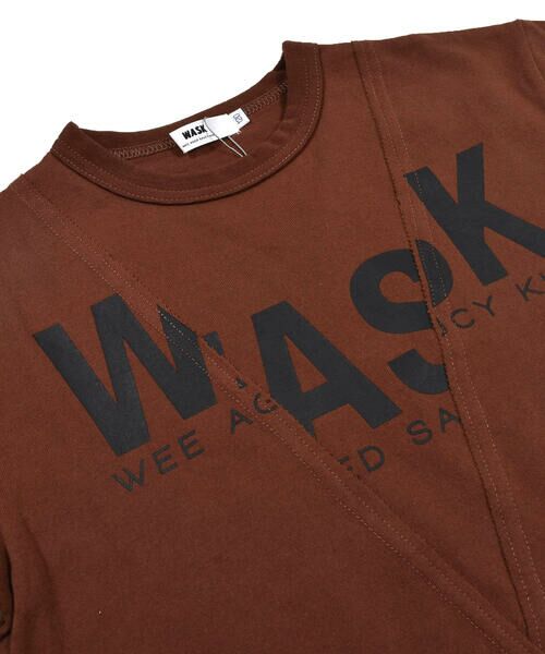WASK / ワスク Tシャツ | ロゴプリント 切り替え ビッグ Tシャツ (100~160cm) | 詳細14
