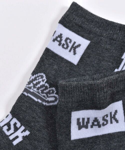 WASK / ワスク ソックス | ライン + ロゴ柄 2P ソックス (15~24cm) | 詳細4