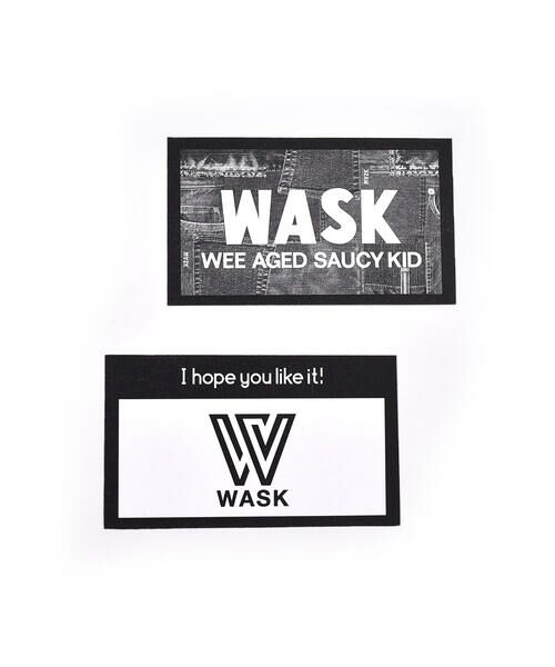 WASK / ワスク ソックス | ライン + ロゴ柄 2P ソックス (15~24cm) | 詳細17