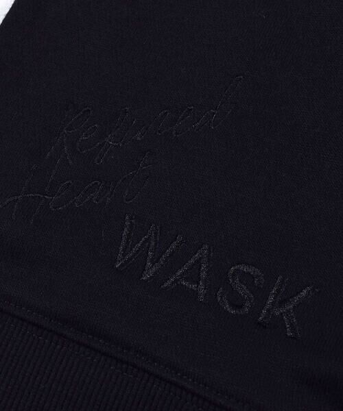 WASK / ワスク トップス | 合皮 ロゴパッチ 裏毛 トレーナー (100~160cm) | 詳細7