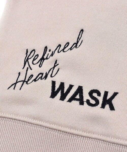 WASK / ワスク トップス | 合皮 ロゴパッチ 裏毛 トレーナー (100~160cm) | 詳細15