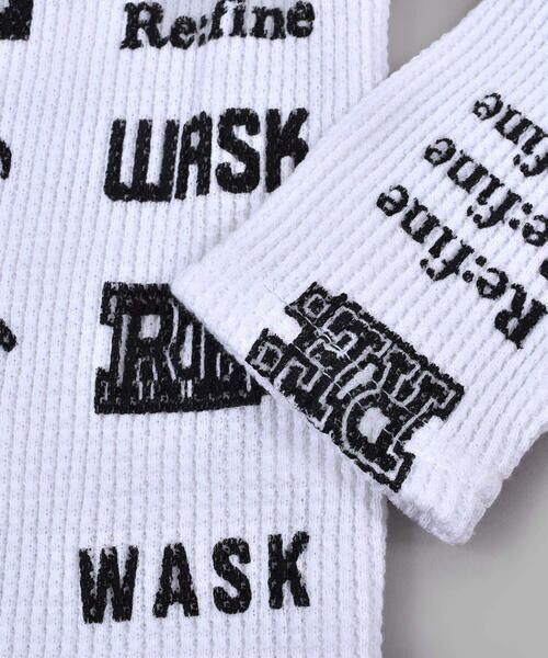 WASK / ワスク Tシャツ | ロゴ 柄 ワッフル Tシャツ (100~160cm) | 詳細6