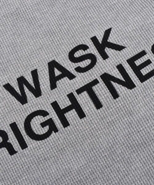 WASK / ワスク Tシャツ | 胸ポケット付き ロゴテープ ワッフル Tシャツ (100~160cm) | 詳細15
