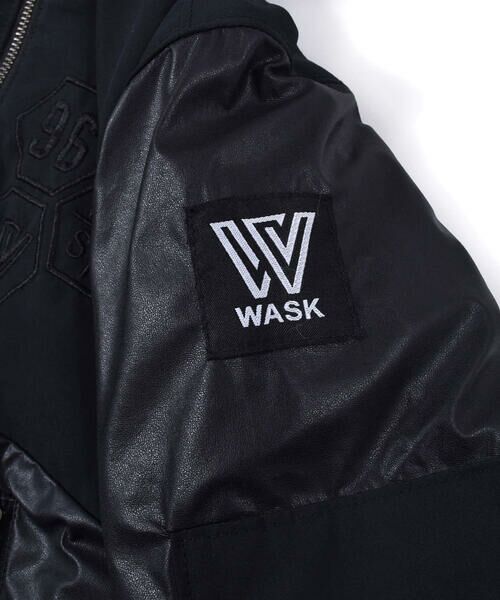 WASK / ワスク テーラードジャケット | グログラン + 合皮 切り替え ジャケット (100~160cm) | 詳細6
