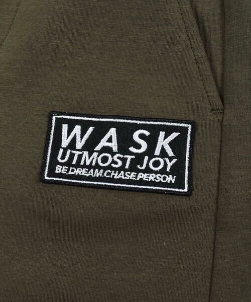 WASK / ワスク パンツ | シリコンワッペン付き 切り替え ダンボールニット パンツ (100~160cm) | 詳細15