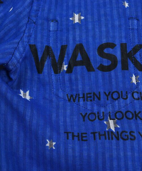 WASK / ワスク シャツ・ブラウス | 星 ストライプ 柄 + 無地 リバーシブル シャツ (100~160cm) | 詳細13