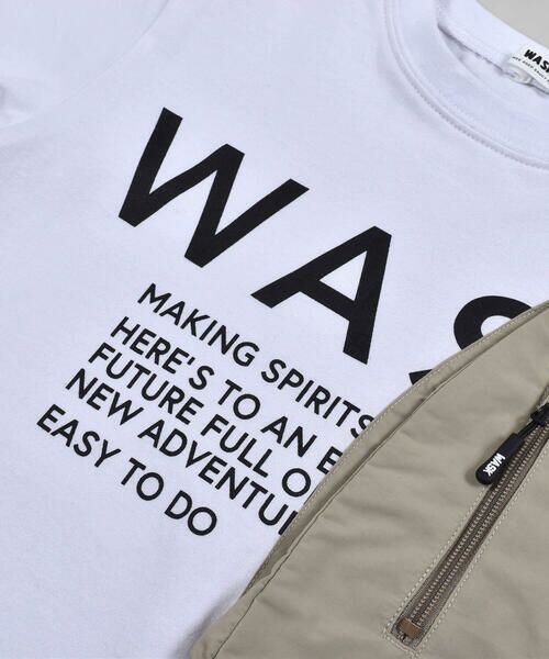 WASK / ワスク Tシャツ | 片 ポケット ワイド ロング Tシャツ (100~160cm) | 詳細5