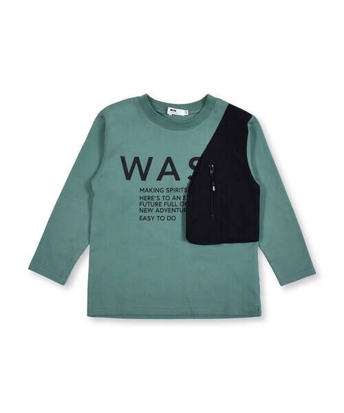 WASK / ワスク Tシャツ | 片 ポケット ワイド ロング Tシャツ (100~160cm) | 詳細11