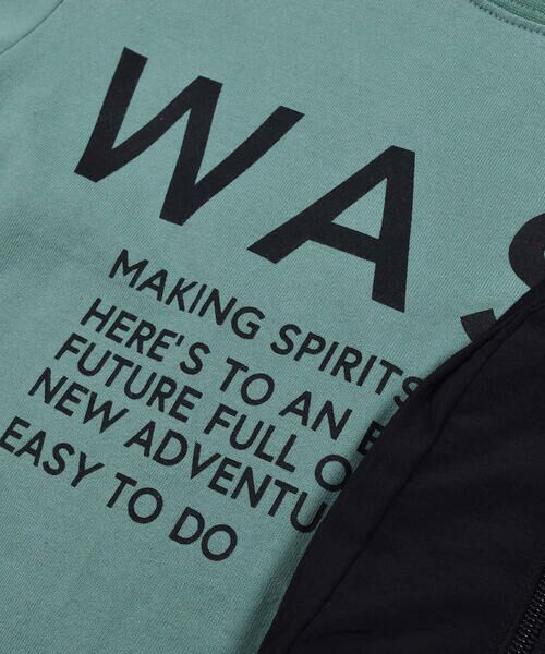 WASK / ワスク Tシャツ | 片 ポケット ワイド ロング Tシャツ (100~160cm) | 詳細14