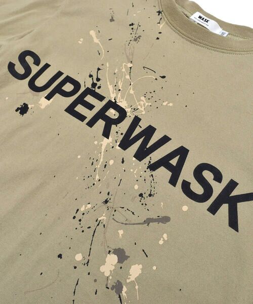 WASK / ワスク Tシャツ | ペンキ プリント ビッグ ロング Tシャツ (100~160cm) | 詳細16