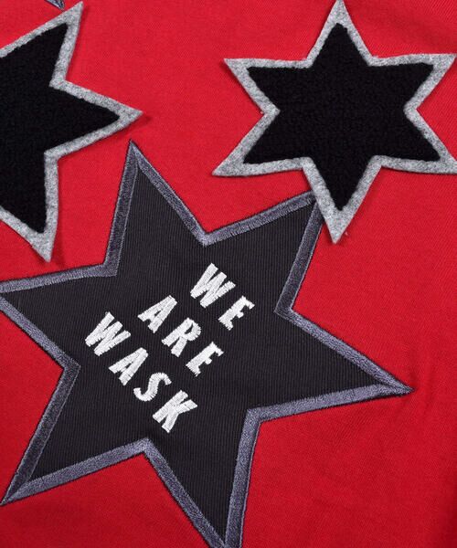 WASK / ワスク Tシャツ | 星 ワッペン ワイド ロング Tシャツ (100~160cm) | 詳細5