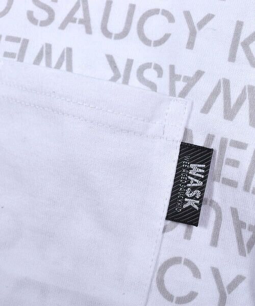WASK / ワスク Tシャツ | ロゴ柄 ポケット 天竺 Tシャツ (100~160cm) | 詳細4