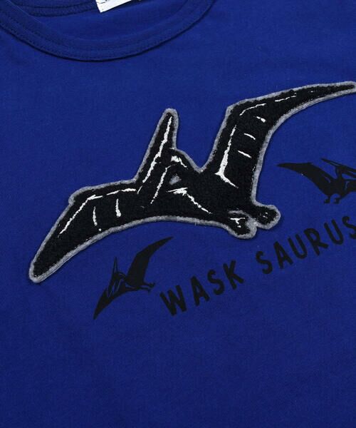 WASK / ワスク Tシャツ | 恐竜 サガラ刺繍 Tシャツ (100~160cm) | 詳細5