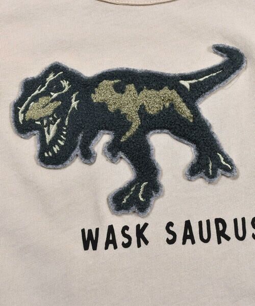 WASK / ワスク Tシャツ | 恐竜 サガラ刺繍 Tシャツ (100~160cm) | 詳細19