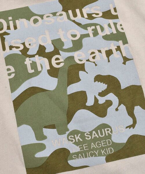 WASK / ワスク Tシャツ | 恐竜 サガラ刺繍 Tシャツ (100~160cm) | 詳細20