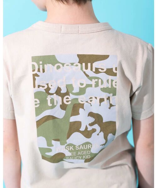WASK / ワスク Tシャツ | 恐竜 サガラ刺繍 Tシャツ (100~160cm) | 詳細16