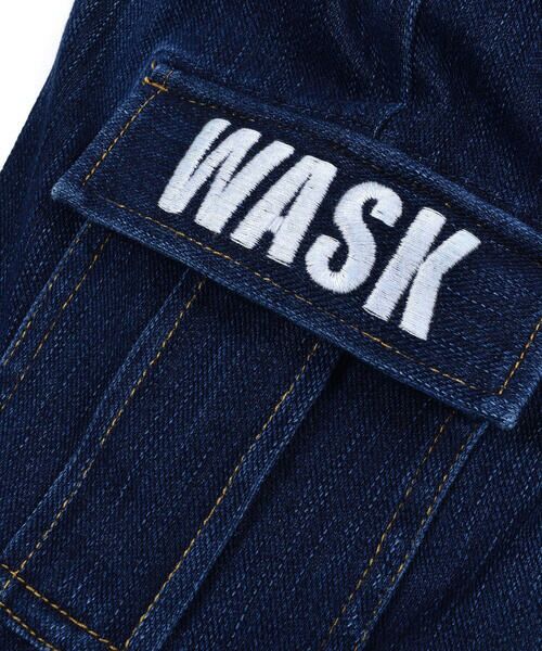 WASK / ワスク ショート・ハーフ・半端丈パンツ | 5.5分丈 ロゴ刺繍 デニム ニット パンツ (100~160cm) | 詳細6