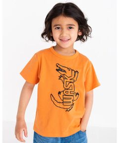 WASK ロゴ 天竺 ゾウ ワニ Tシャツ (S~LL）