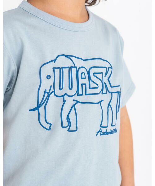 WASK / ワスク Tシャツ | WASK ロゴ 天竺 ゾウ ワニ Tシャツ (S~LL） | 詳細3