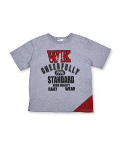 三角 切り替え WASK パッチ Tシャツ (100~160cm)