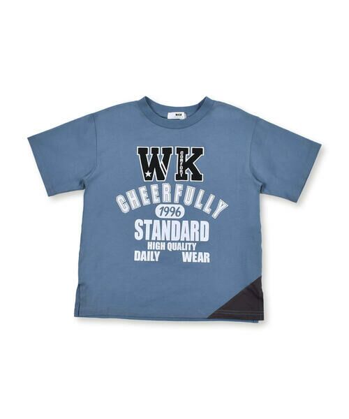 WASK / ワスク Tシャツ | 三角 切り替え WASK パッチ Tシャツ (100~160cm) | 詳細3