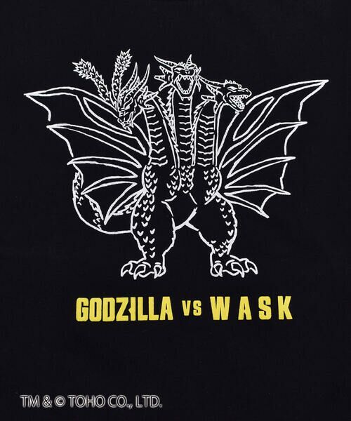 WASK / ワスク Tシャツ | 【 GODZILLA 】 ゴジラ VS ギドラ プリント 爪痕 Tシャツ（S〜LL） | 詳細8