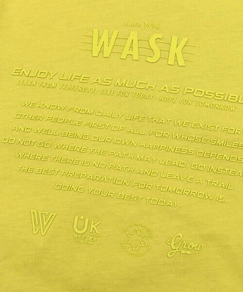 WASK / ワスク Tシャツ | 【 吸水速乾 】 天竺 W ワッペン Tシャツ  (100~160cm) | 詳細16