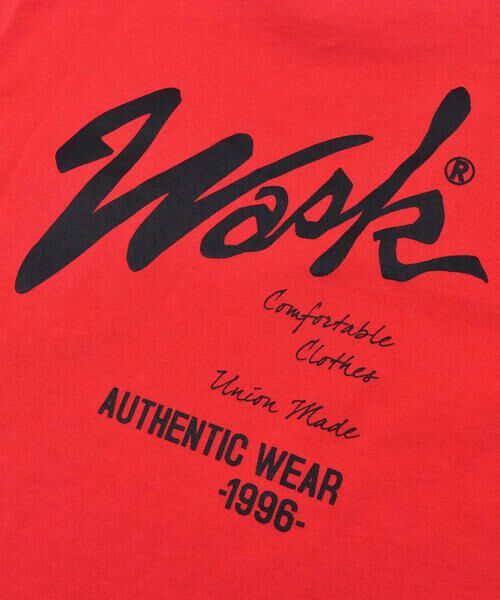 WASK / ワスク Tシャツ | WASK ロゴ バックプリント ポケット付き Tシャツ（S〜LL） | 詳細10
