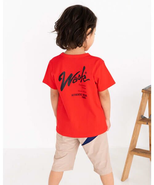 WASK / ワスク Tシャツ | WASK ロゴ バックプリント ポケット付き Tシャツ（S〜LL） | 詳細3