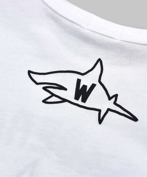 WASK / ワスク Tシャツ | 【 接触冷感 】 ダンガリー パッチワーク サメ プリント Tシャツ（100〜160cm） | 詳細11