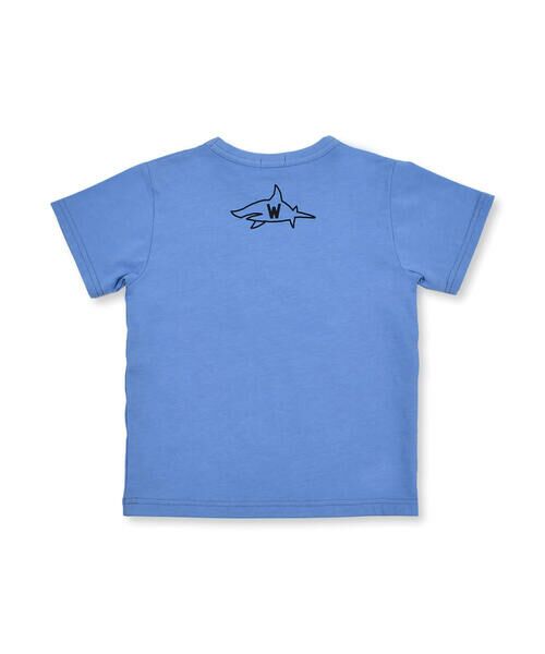 WASK / ワスク Tシャツ | 【 接触冷感 】 ダンガリー パッチワーク サメ プリント Tシャツ（100〜160cm） | 詳細13