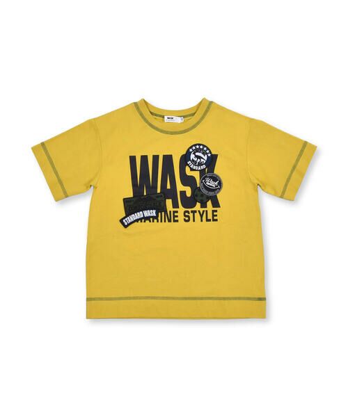 WASK / ワスク Tシャツ | ピンバッジ風 ワッペン ビッグ Tシャツ（100〜160cm） | 詳細1