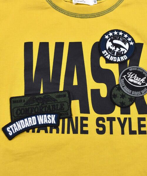 WASK / ワスク Tシャツ | ピンバッジ風 ワッペン ビッグ Tシャツ（100〜160cm） | 詳細6