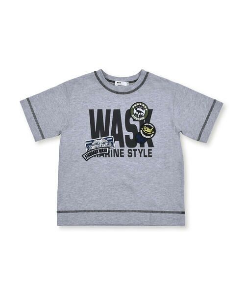WASK / ワスク Tシャツ | ピンバッジ風 ワッペン ビッグ Tシャツ（100〜160cm） | 詳細11