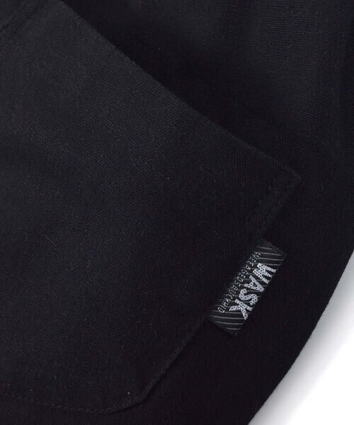 WASK / ワスク ショート・ハーフ・半端丈パンツ | 6分丈 裾 ストライプ 麻 レーヨン パンツ（100~160cm） | 詳細6