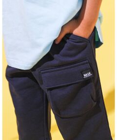 5.5分丈 WASK ロゴ ネーム ポケット付き パンツ（100~160cm）
