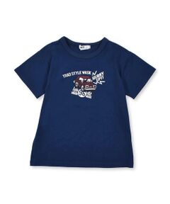 【 速乾 】 車 デザイン プリント 天竺 Tシャツ（100~160cm）