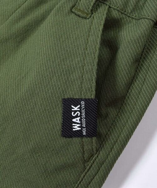 WASK / ワスク ショート・ハーフ・半端丈パンツ | 6分丈 裾 切り替え ツイル カーゴ パンツ (100~160cm) | 詳細5