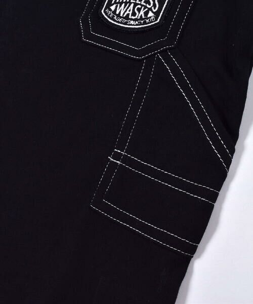 WASK / ワスク Tシャツ | 【 接触冷感 】 カラー ステッチ ワークテイスト 天竺 Tシャツ (100~160cm) | 詳細6