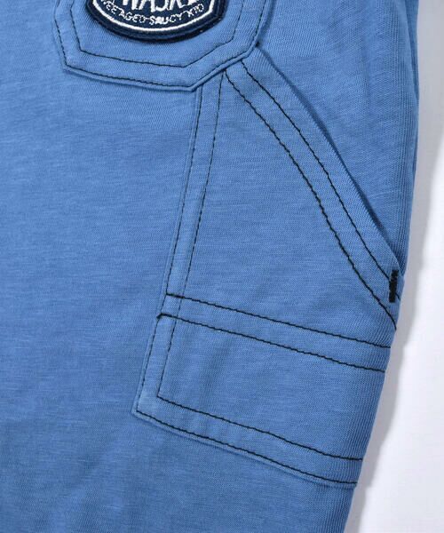 WASK / ワスク Tシャツ | 【 接触冷感 】 カラー ステッチ ワークテイスト 天竺 Tシャツ (100~160cm) | 詳細18