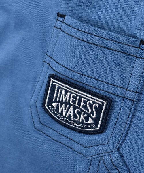 WASK / ワスク Tシャツ | 【 接触冷感 】 カラー ステッチ ワークテイスト 天竺 Tシャツ (100~160cm) | 詳細17